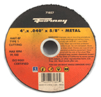 Forney 71857 4" X .040" T1 Steel Cut Off Wheel