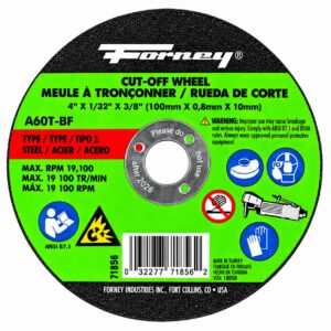 Forney 71856 4" X 1/32" X 3/8" Cut-Off Wheel