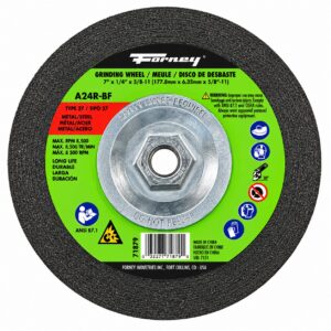 Forney 71879 7" X 1/4" X 5/8" 11 Grind Wheel