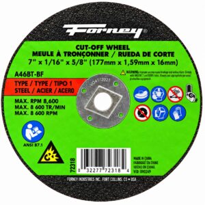 Forney 72318 7" X 1/16" X 5/8" Cutting Disc