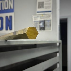 1/4" .250" Brass Hexagon Bar C360, C36000 FCB Free Cutting