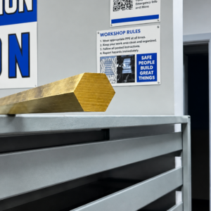 1/4" .250" Brass Hexagon Bar C360, C36000 FCB Free Cutting