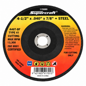 Forney 71800 4-1/2" X .090" X 7/8" Cut & Notch Wheel