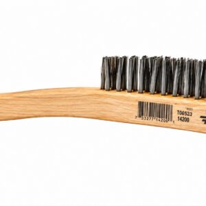 Forney 70521 Wire Scratch Brush, Stainless Steel Long Handle