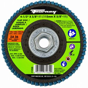 Forney 71930 4-1/2" X 5/8" 11 36Gr Zirco F Disc