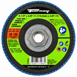 Forney 71933 T29 F Disc 4-1/2" X 5/8" 11 Z 120G