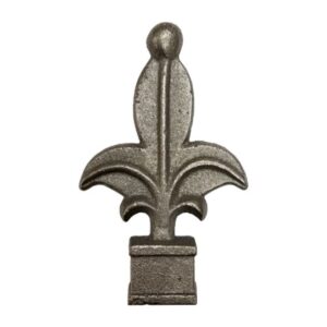 1/2" Square Cast Iron Fleur-de-lis