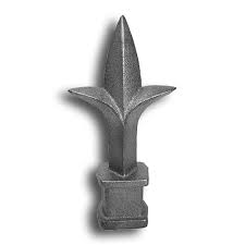 1/2" Square Cast Iron Triad Spear