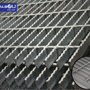 Steel Bar Serrated Grating Galvanized- 3/16" x 1" (24" x 48")