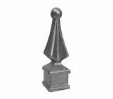 5/8" Square Cast Iron Spear W/Ball