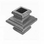 1" Square Cast Iron Double Flanged Baluster Collar