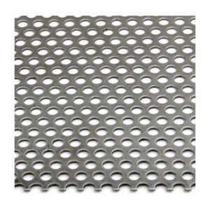 Aluminum Perforated Sheet Metal 0.063"x3/8" holes on 9/16" staggered