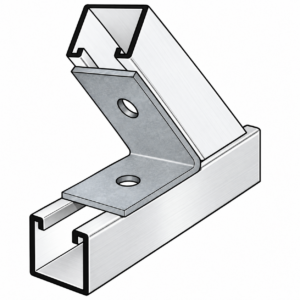 Galvanized 2- Hole Closed 45 Degree Angle