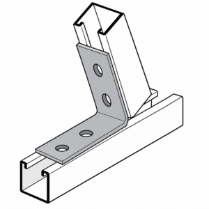 Galvanized 4- Hole Closed 60 Degree Angle