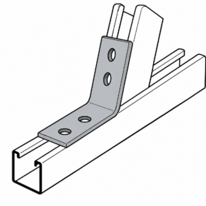 Galvanized 4- Hole Open 45 Degree Angle