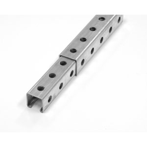 1-5/8 x 1-5/8 x12 Gauge -Telescoping Strut with Holes- 5' Long