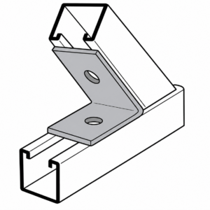 Galvanized 2- Hole Closed 60 Degree Angle