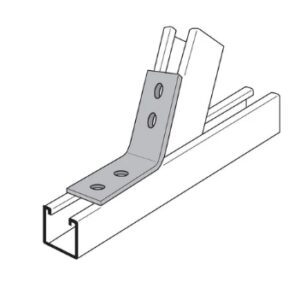 Galvanized 4- Hole Open 45 Degree Angle