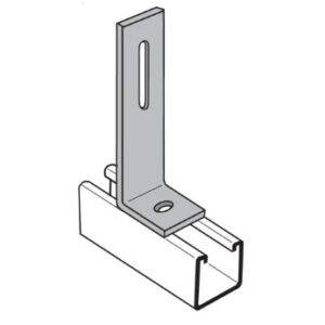 Strut Galvanized Hole Long Slot Adjustment Angle 1-5/8