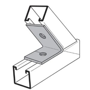 Galvanized 2- Hole Closed 60 Degree Angle