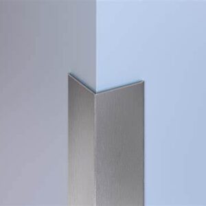 Stainless Steel Angle Outside Corner 1-1/2 x 1-1/2 x 22GA - 5'