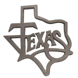 Cast Iron State of Texas Sign