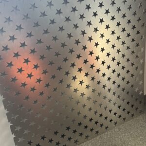STAR PATTERN 22 GA PERFORATED STEEL SHEET