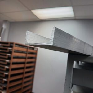 2-1/2″ x 1-1/2″ x .125″ web Aluminum Channel 6061-T6 Structural