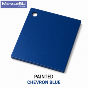 Colored Aluminum Sheet -Chevron Blue Painted