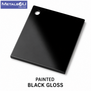 Colored Aluminum Sheet -Black Gloss Painted