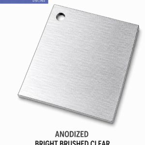 Colored Aluminum Sheet -Bright Brushed Clear Anodized